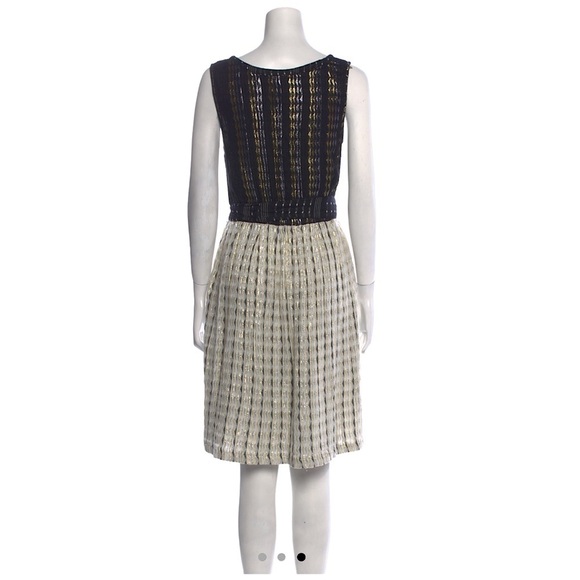 ACE & JIG Metallic Pintuck Tied Waist A-Line Dress - Picture 4 of 13